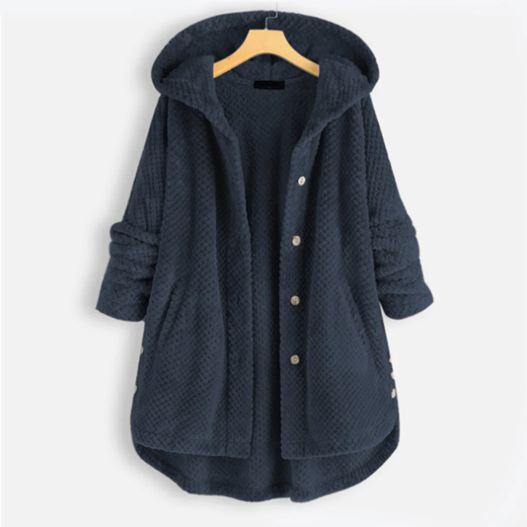 Marceline™ | Button-Up Hooded Jacket