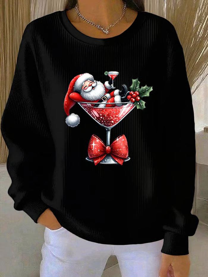 Marta - Christmas Sweater with Fun Santa Design
