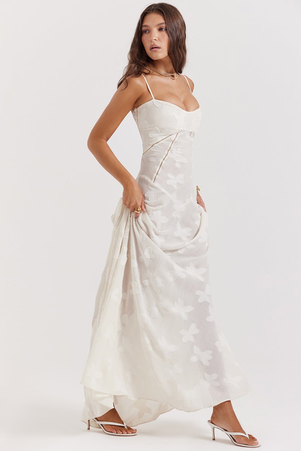 Lucia | Long Dress Dirty White