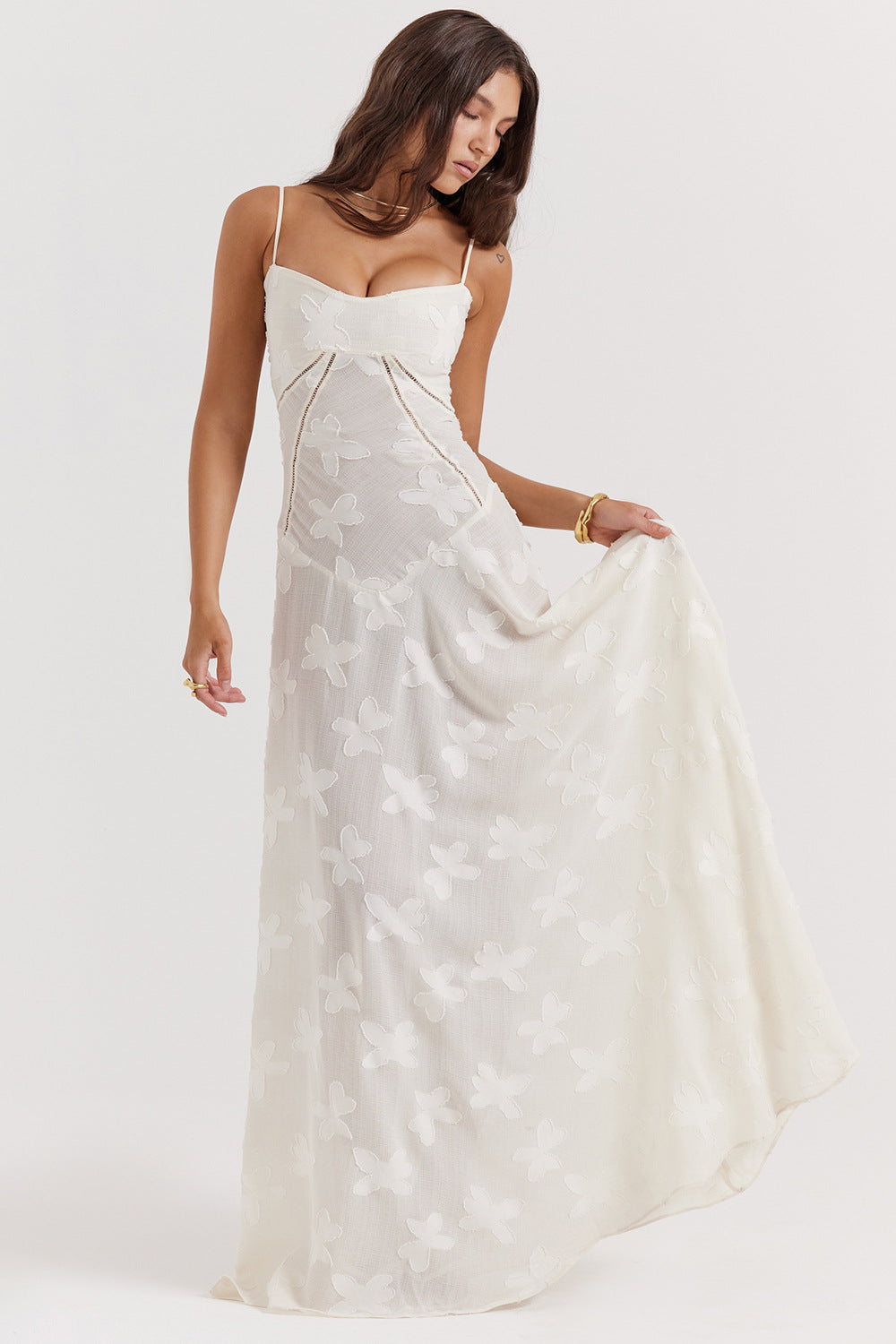 Lucia | Long Dress Dirty White
