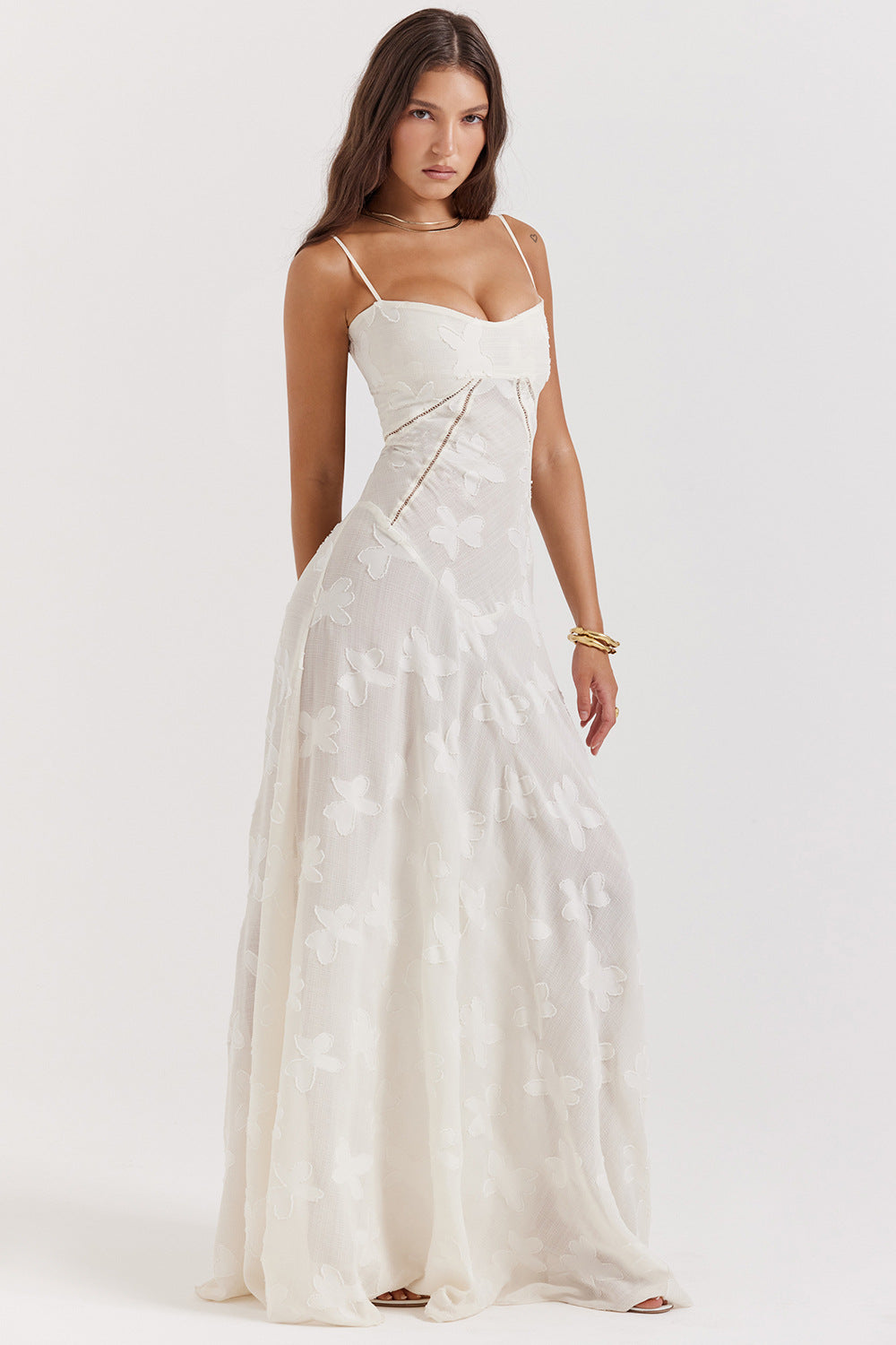 Lucia | Long Dress Dirty White