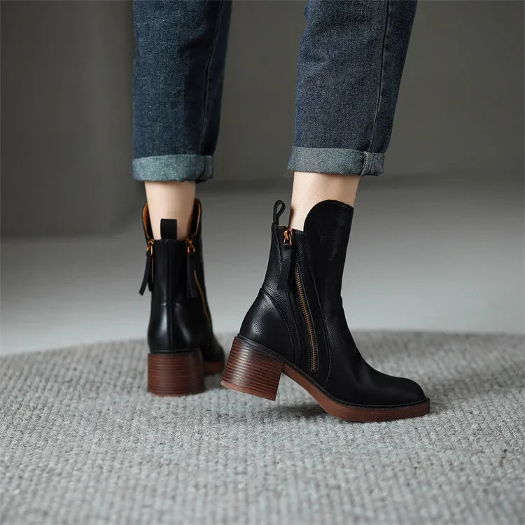 Byron Leather Boots