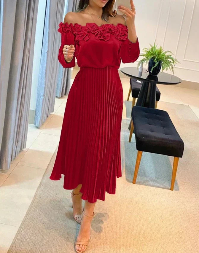 Aria - Stunning Maxi Off Shoulder Dress