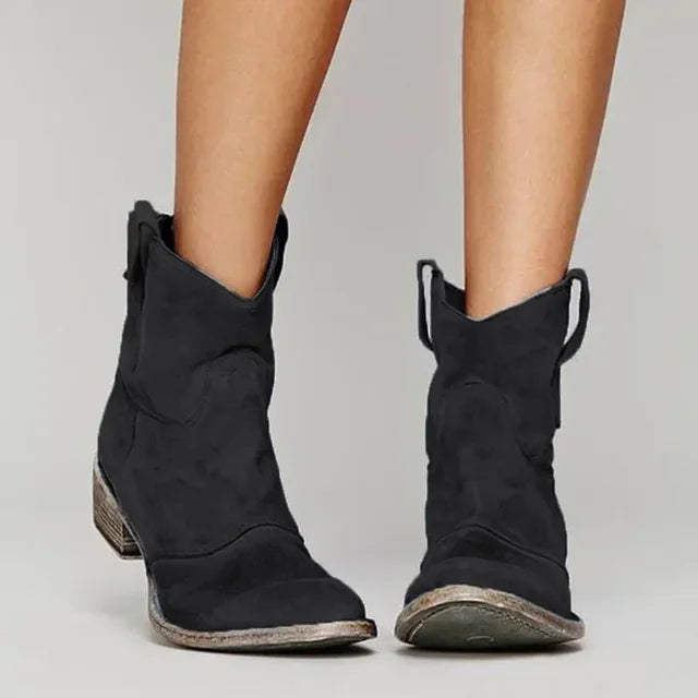 Marlowe | Women's Winter Vintage Western Ankle Boots