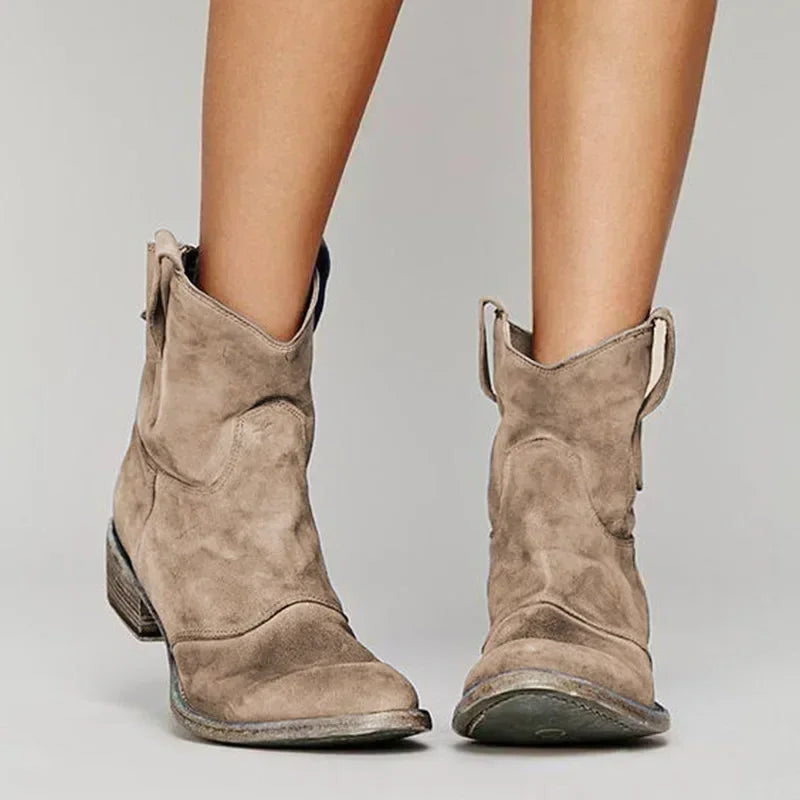 Marlowe | Women's Winter Vintage Western Ankle Boots