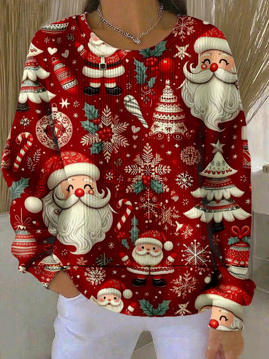 Lara - Christmas Sweater with Festive Pattern