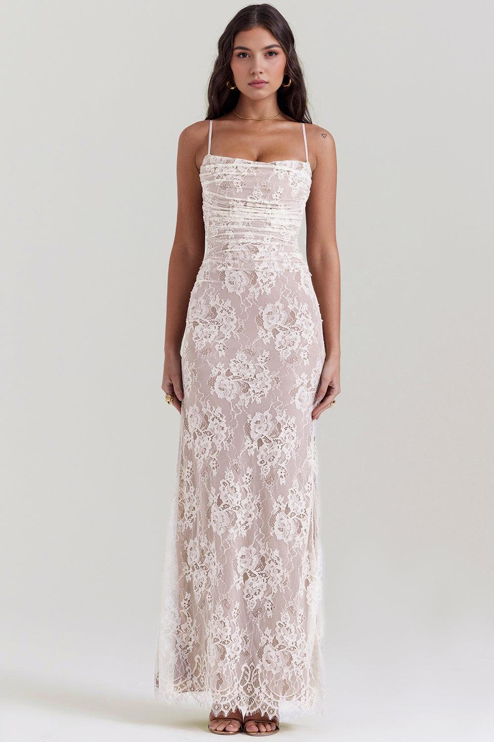 Celeste | Long Lace Dress
