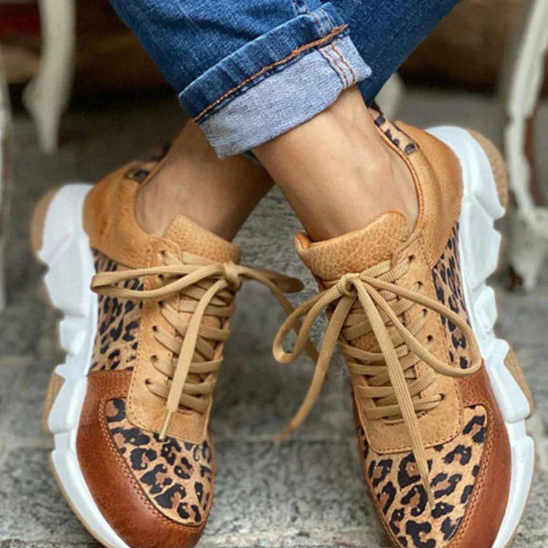 Crissa | Comfy Leopard Print Sneakers