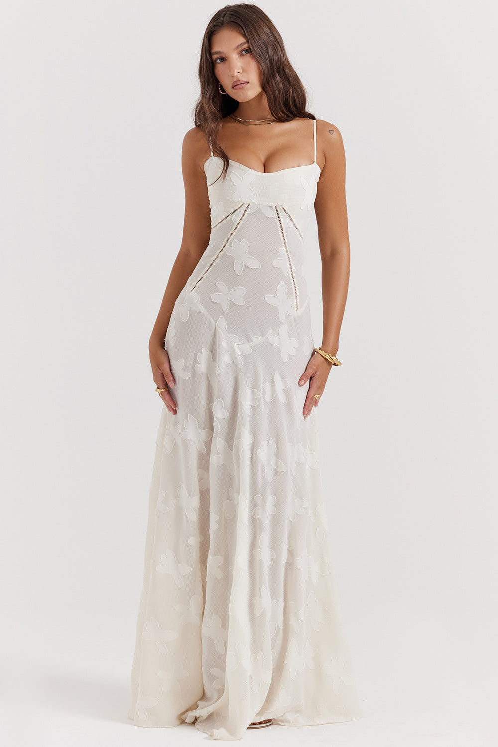 Lucia | Long Dress Dirty White
