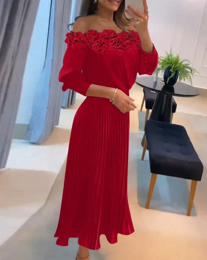 Aria - Stunning Maxi Off Shoulder Dress