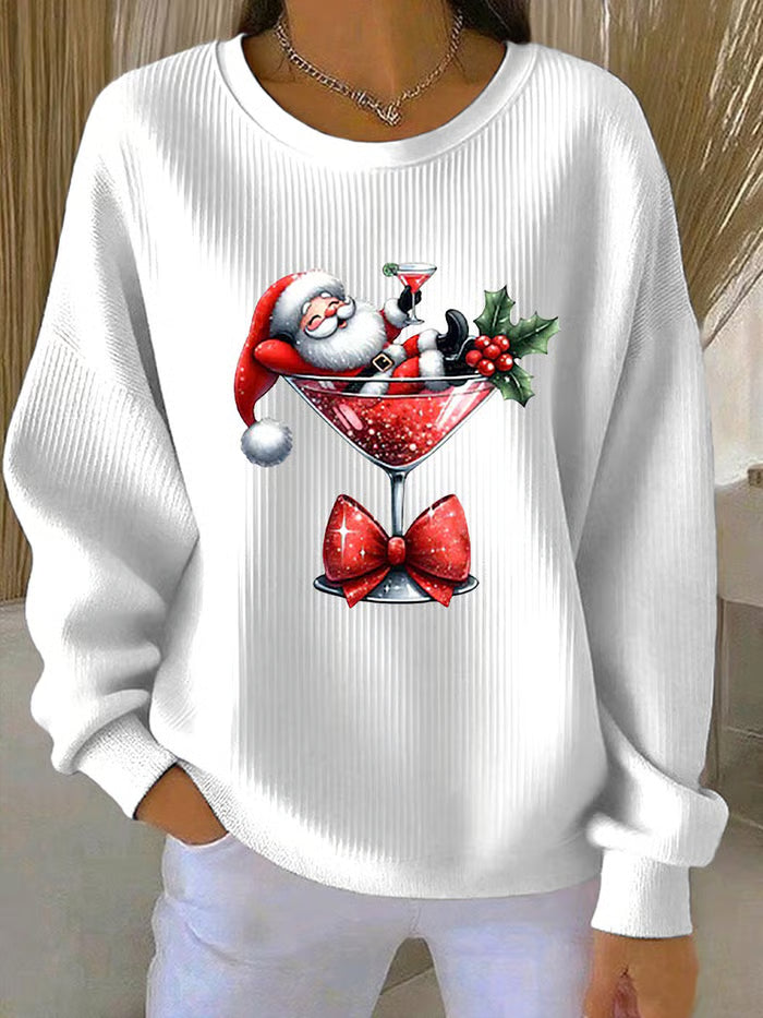 Marta - Christmas Sweater with Fun Santa Design
