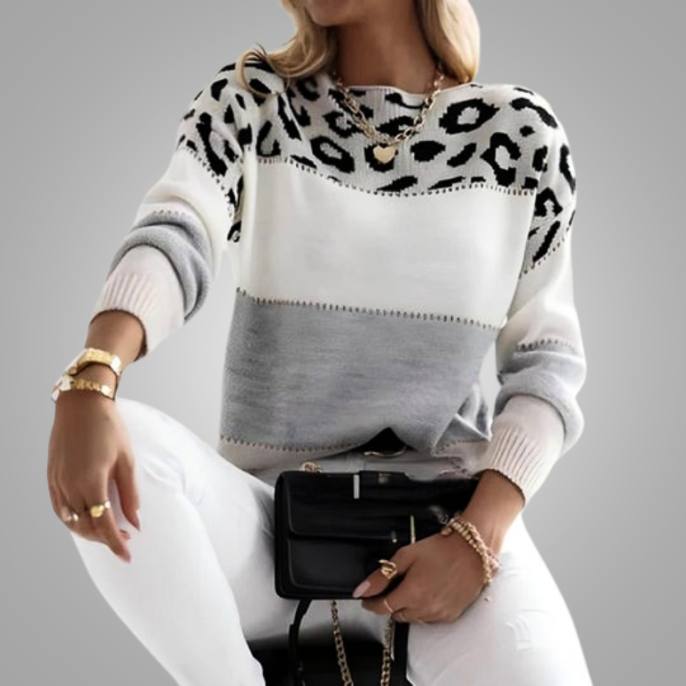 Charlene | Leopard Print Casual Sweater