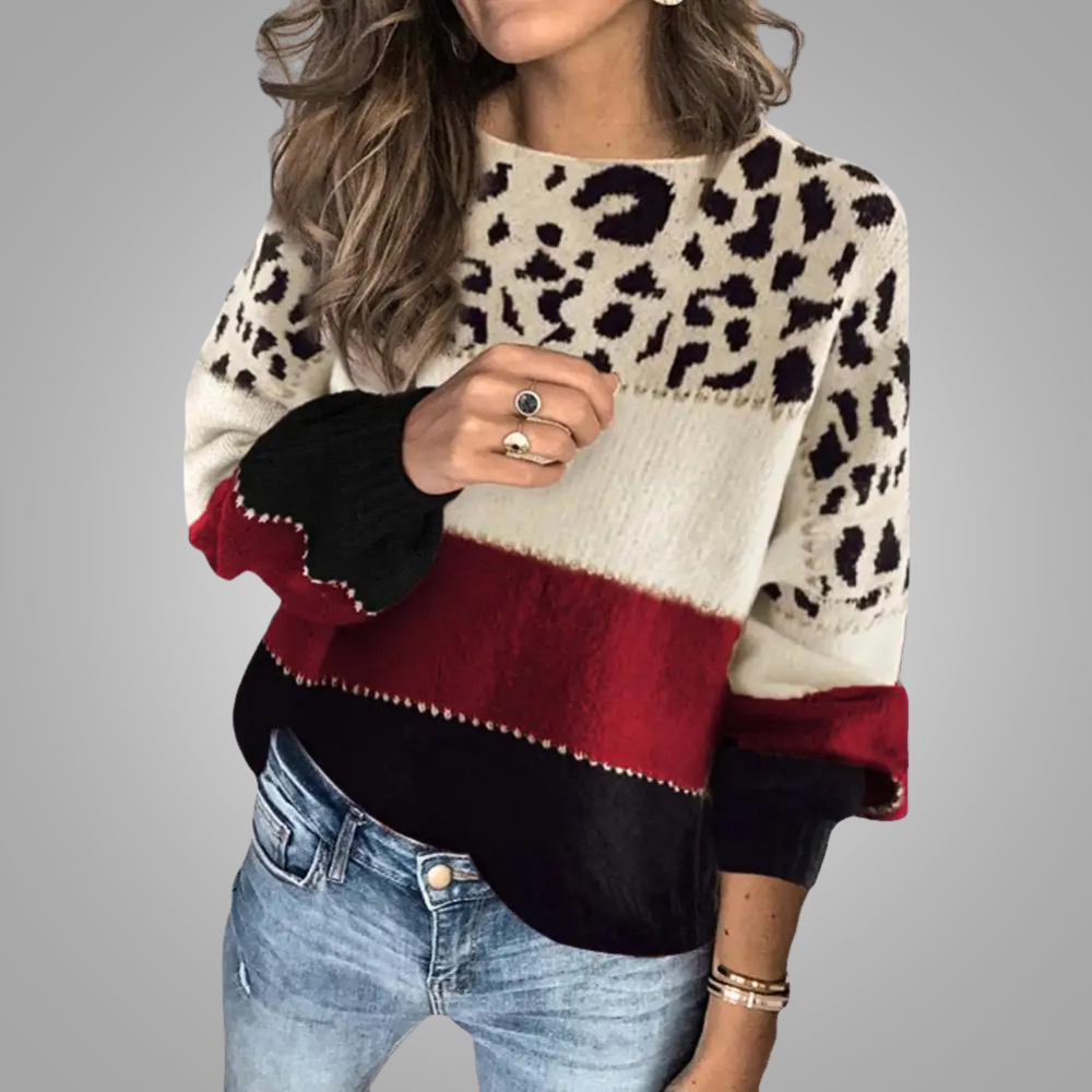 Leona | Leopard Knit Sweater