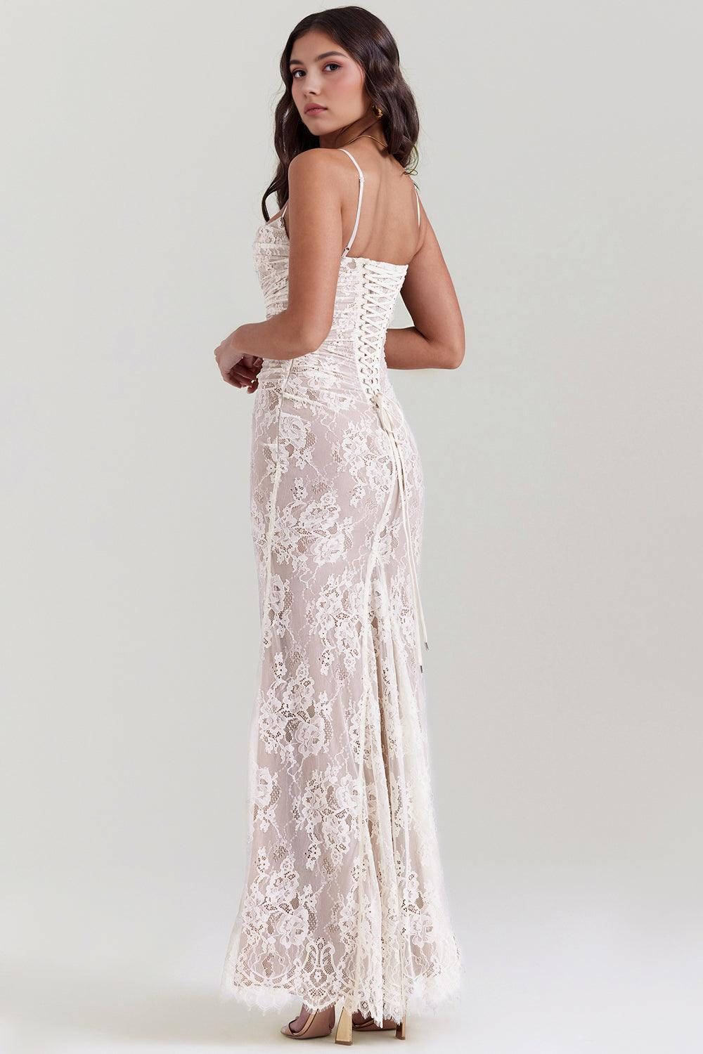 Celeste | Long Lace Dress